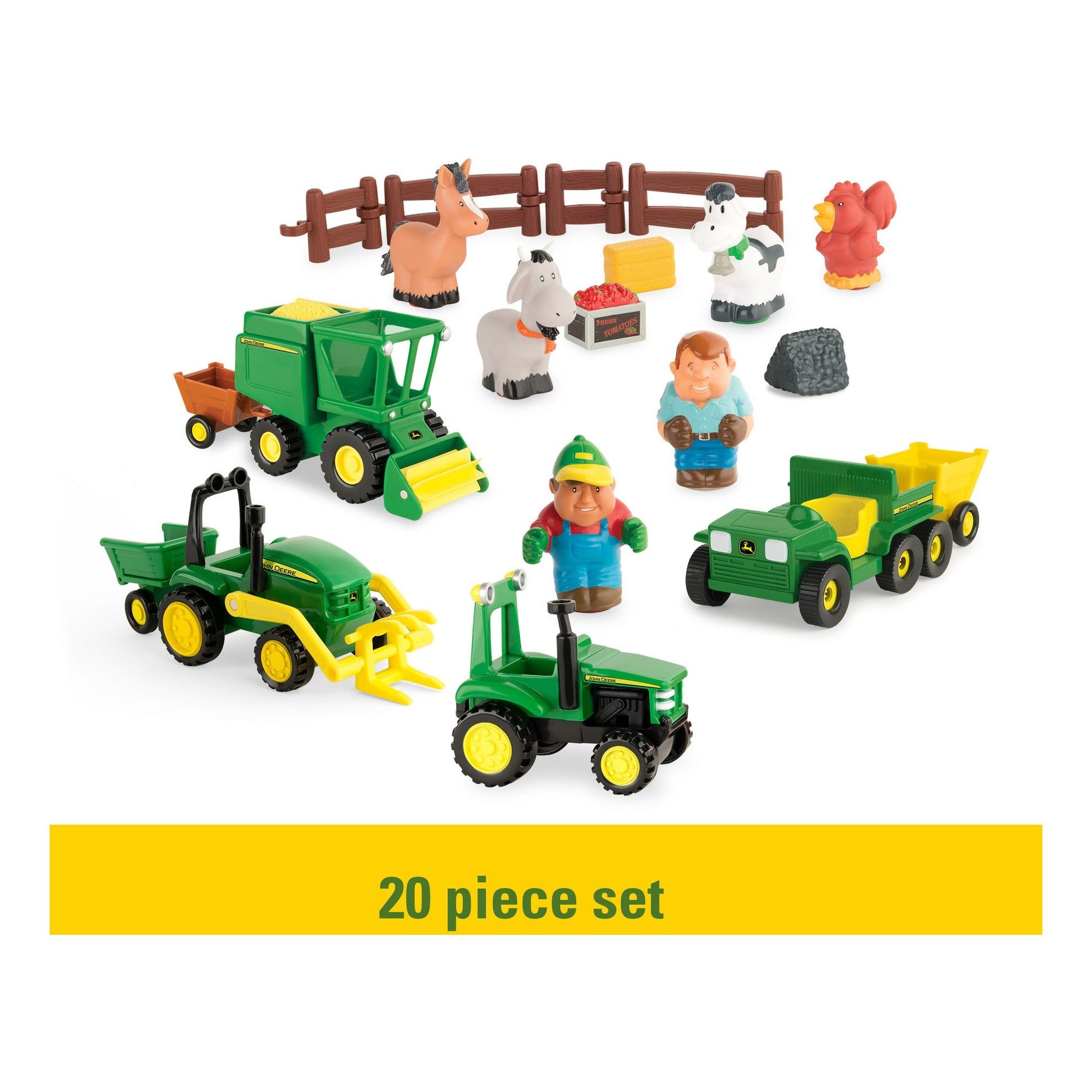 John Deere 1st Farming Fun Fun on the Farm 20-Piece Playset