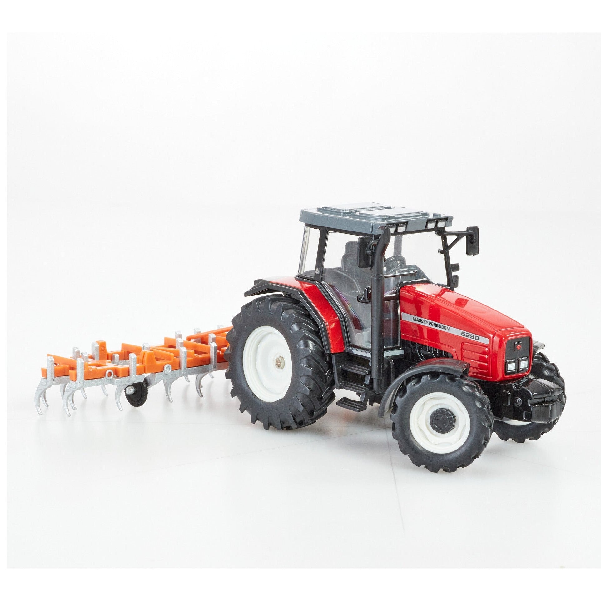 Britains Massey Ferguson 6290 Heritage Tractor Playset with Fold-Up Cultivator