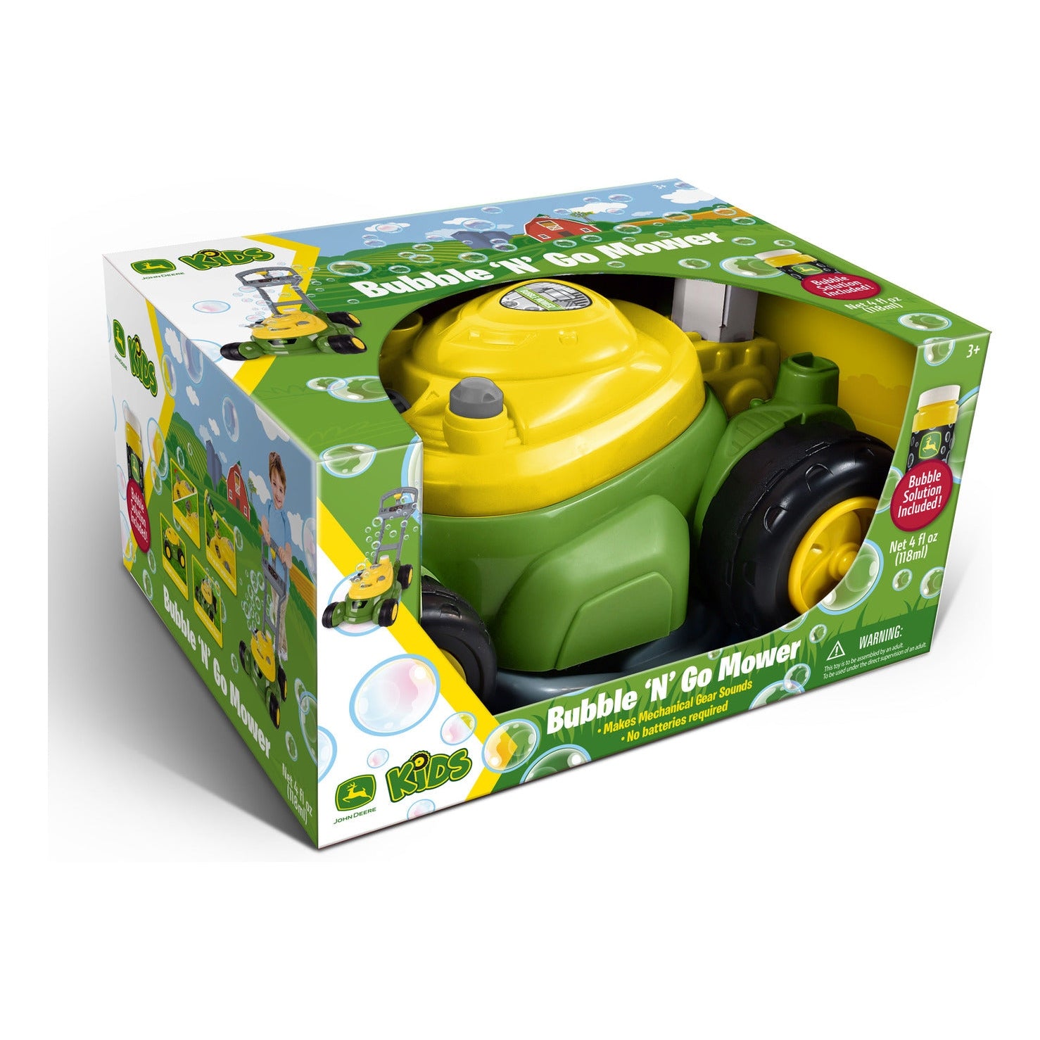 John Deere Bubble-N-Go Mower with 4oz Bubble Solution