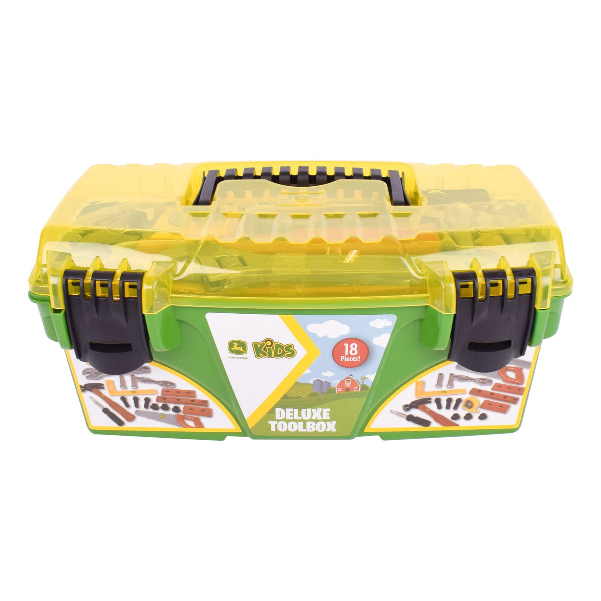 John Deere Deluxe Tool Box 18-Piece Pretend Play Set