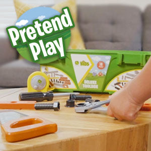 John Deere Deluxe Tool Box 18-Piece Pretend Play Set