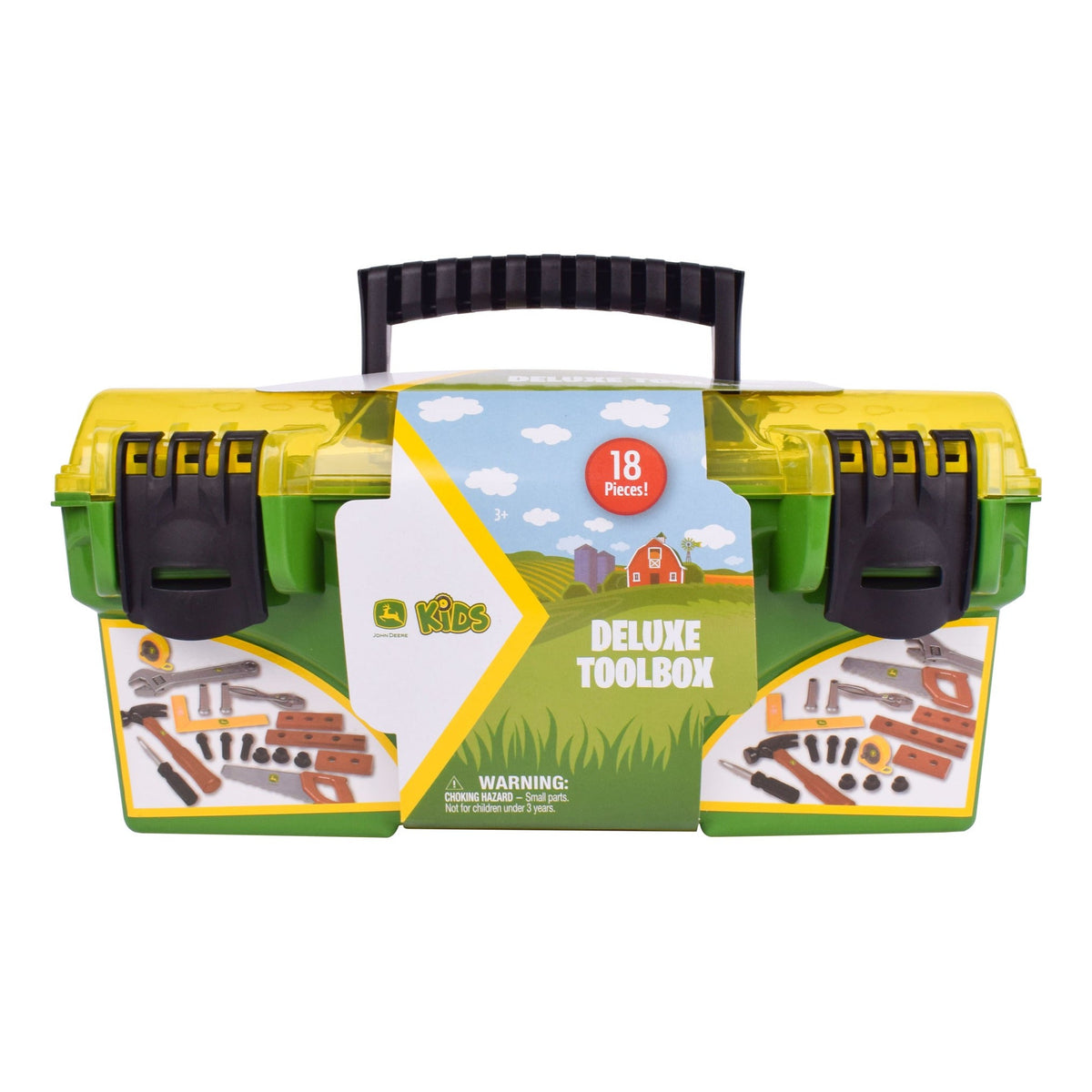 John Deere Deluxe Tool Box 18-Piece Pretend Play Set