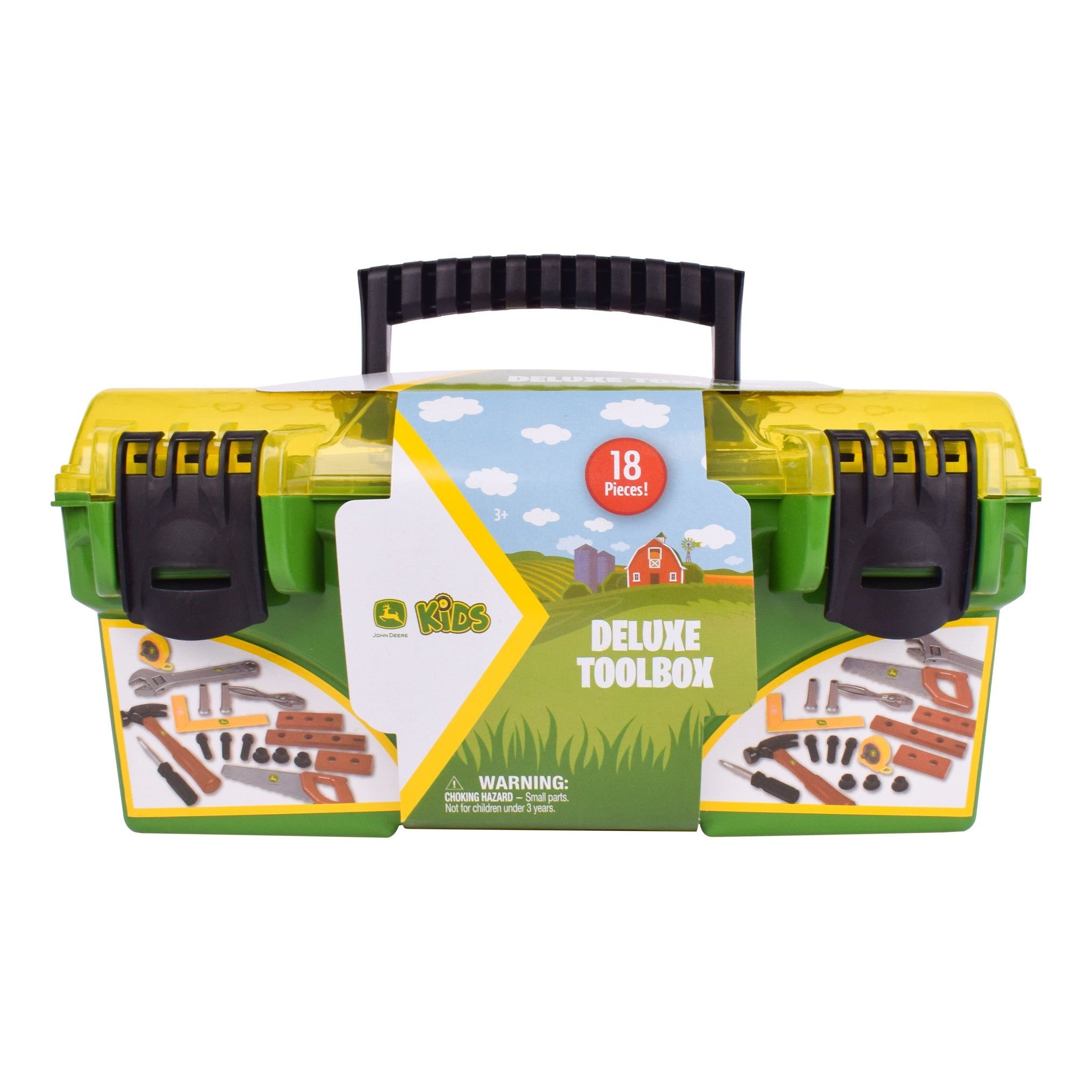 John Deere Deluxe Tool Box 18-Piece Pretend Play Set