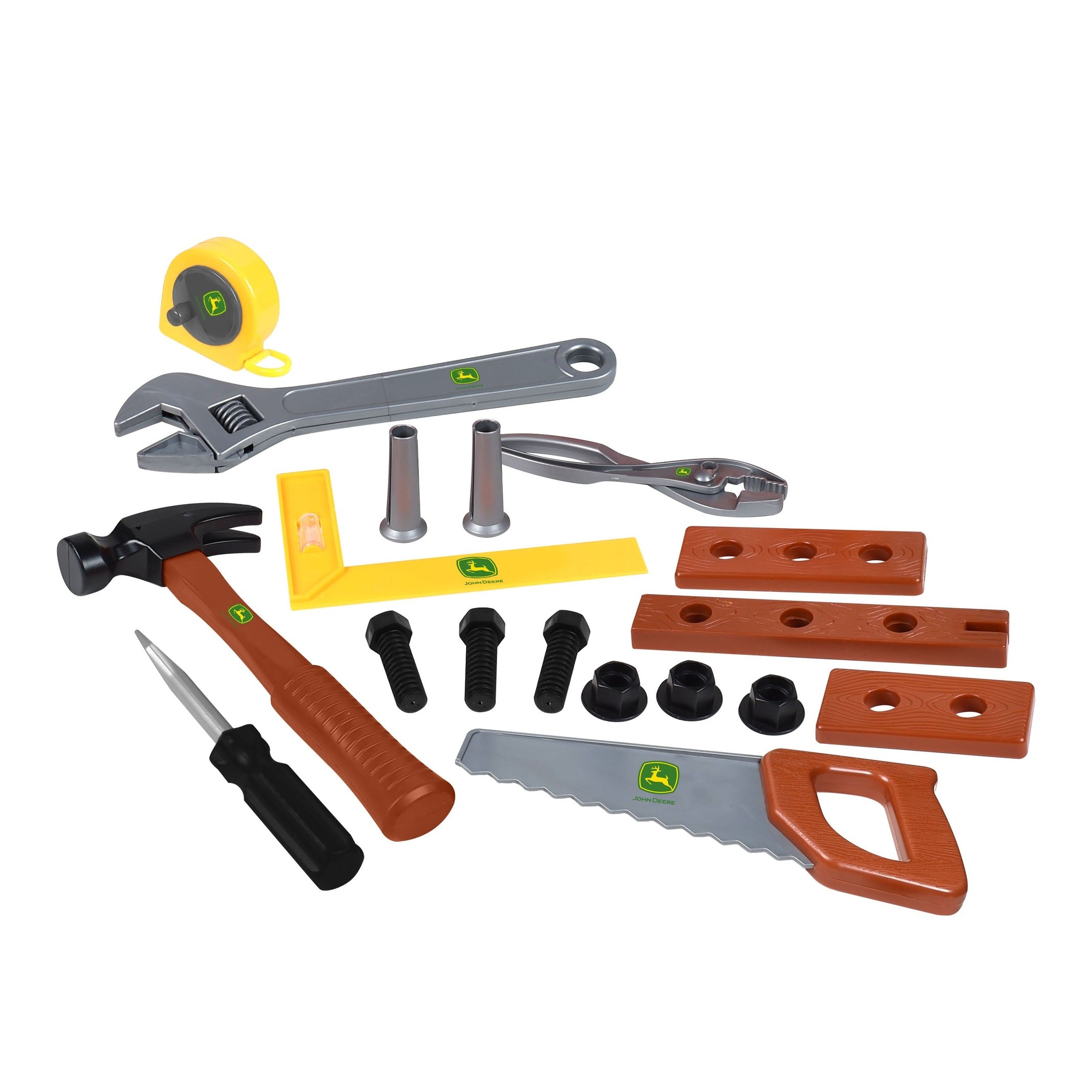 John Deere Deluxe Tool Box 18-Piece Pretend Play Set