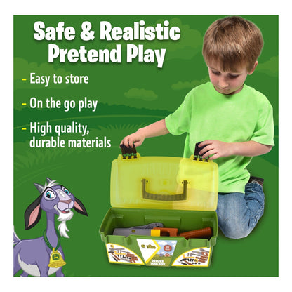 John Deere Deluxe Tool Box 18-Piece Pretend Play Set