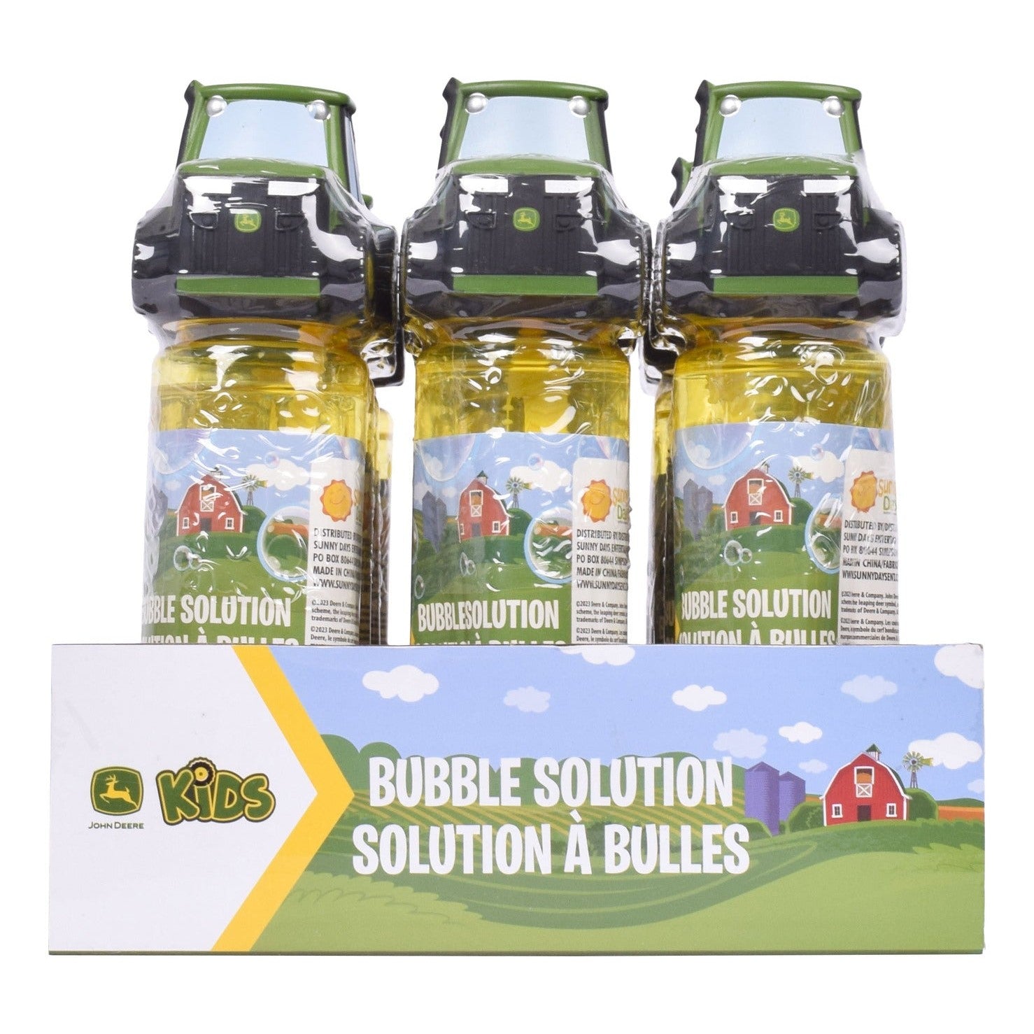 John Deere Tractor Top Bubble Bottle 147ml