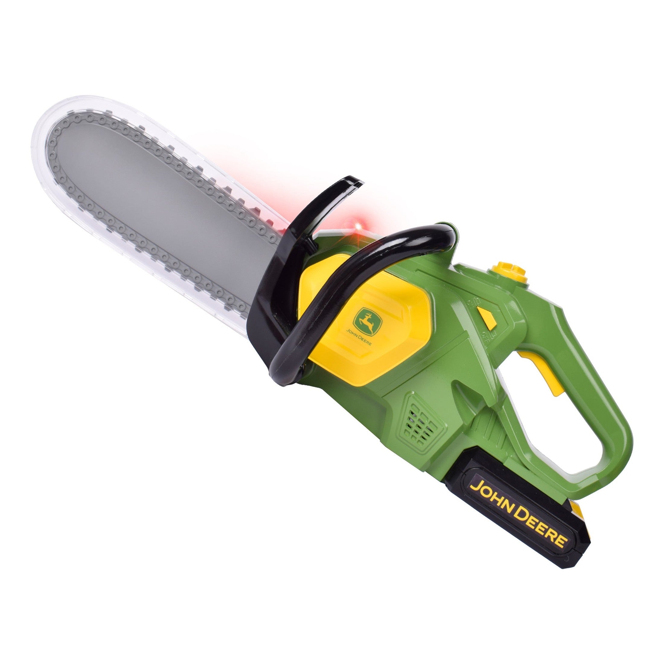 John Deere Motorised Chainsaw Toy with Lights and Sounds