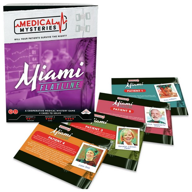TOMY Medical Mysteries: Miami Flatline Cooperative Board Game