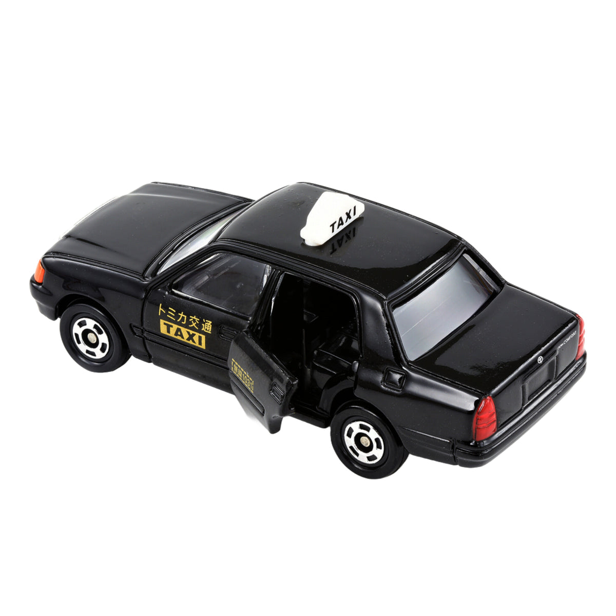 Tomica No. 51 Toyota Crown Comfort Taxi – 746881 Action & Rear View lpr