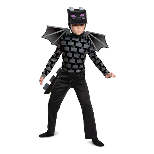 Minecraft Ender Dragon Classic Costume, Medium 7–8 Years