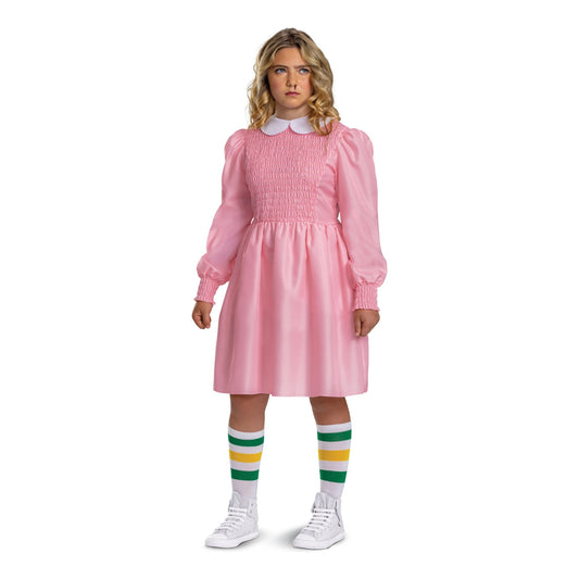 Stranger Things Eleven Pink Dress Costume Tween XL 14-16