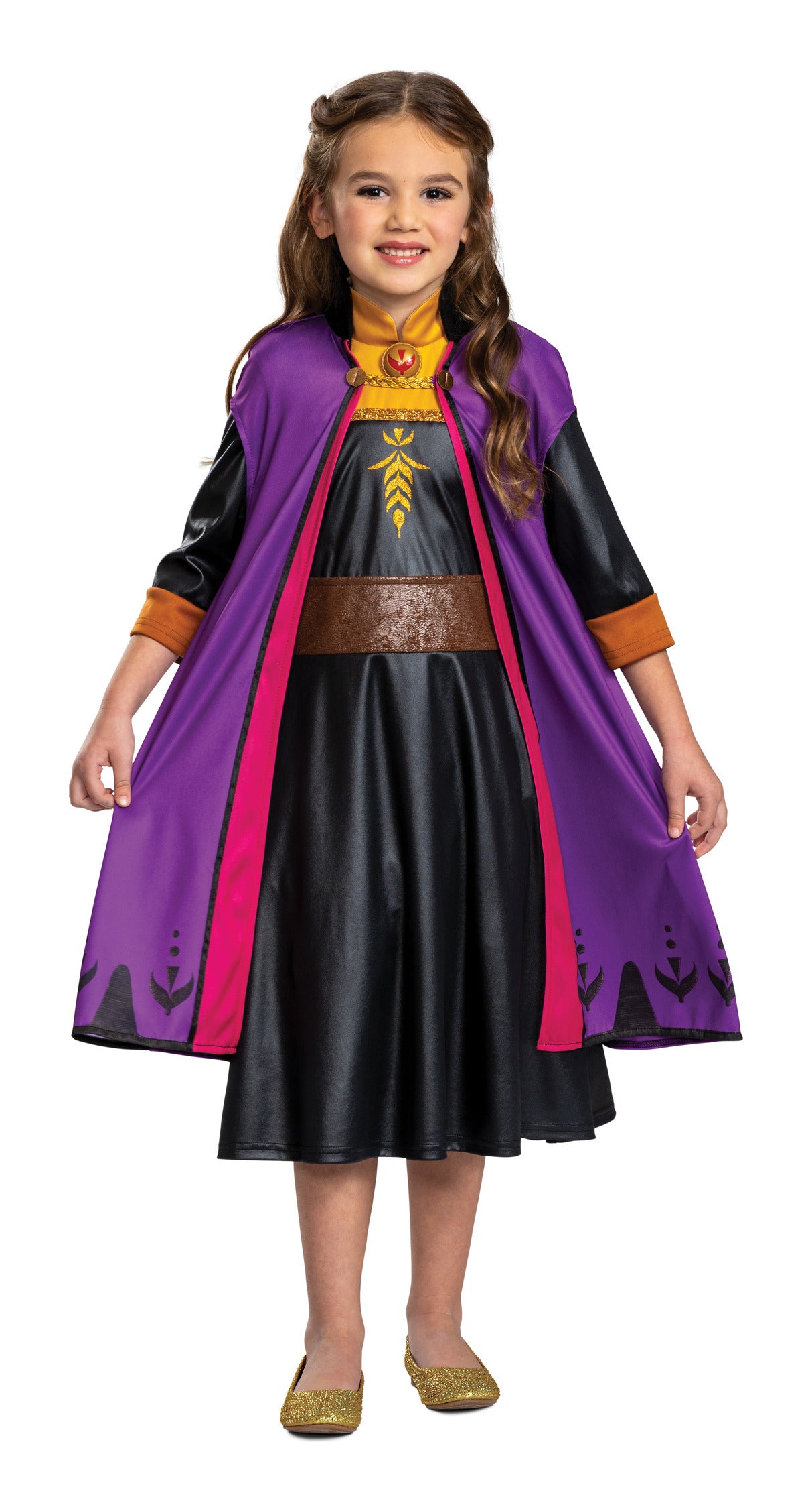 Disney Frozen 2 Anna Travelling Classic Costume, Small 5-6 Years
