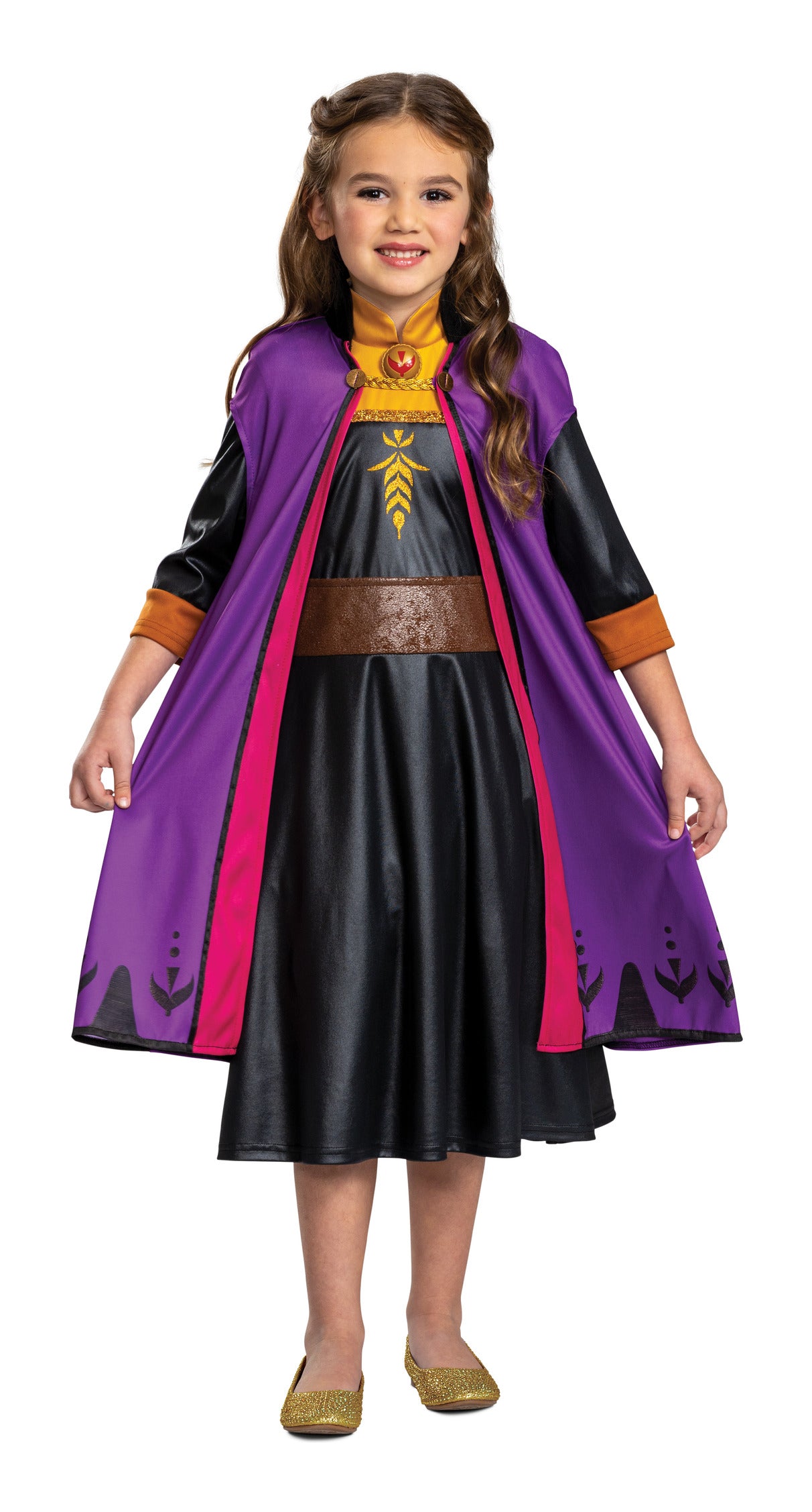 Disney Frozen 2 Anna Deluxe Travelling Costume, Size 5–6 Years