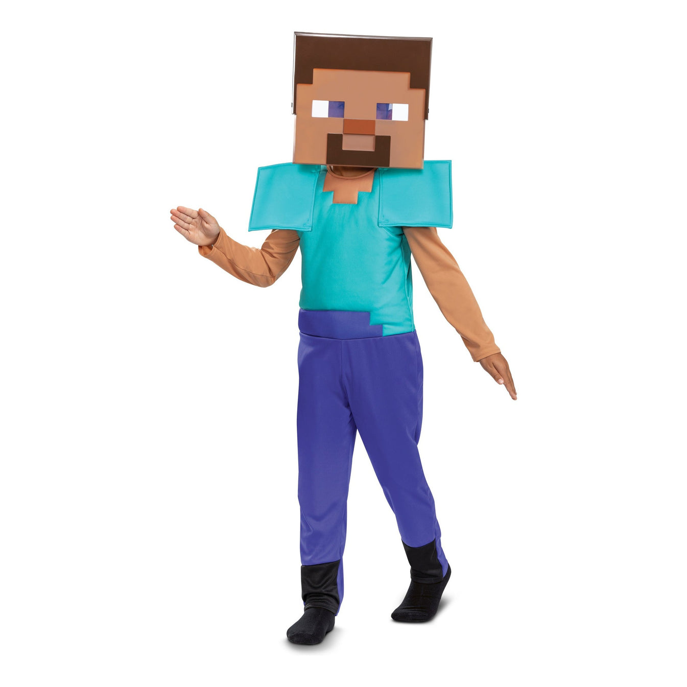 Minecraft Steve Classic Fancy Dress Costume Small 5–6 Years