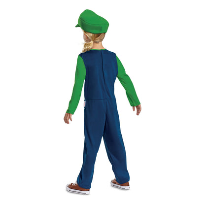 Super Mario Luigi Fancy Dress Costume 5-6 Years