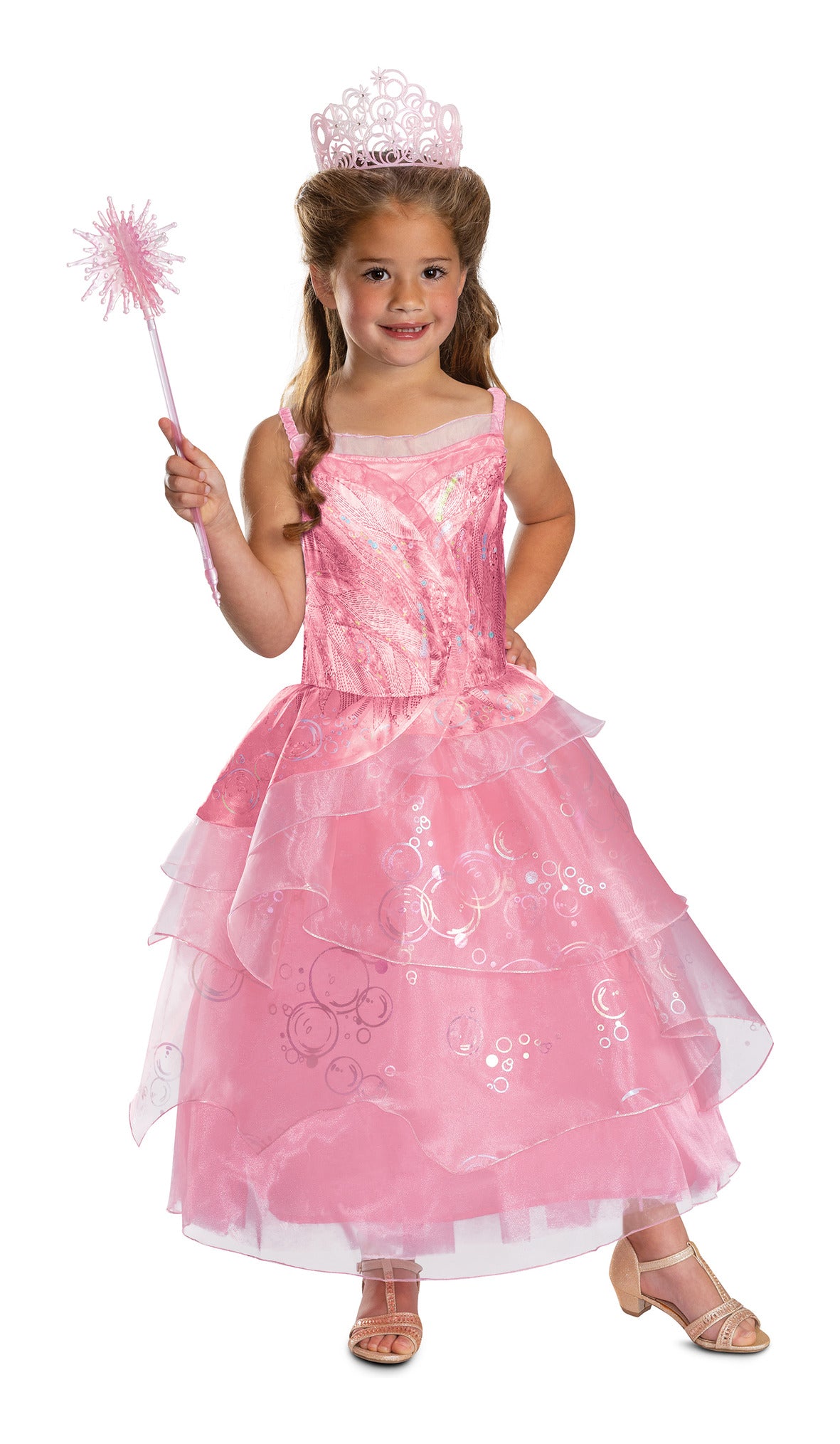 Wicked Glinda Pink Dress Deluxe Costume 5-6 Years
