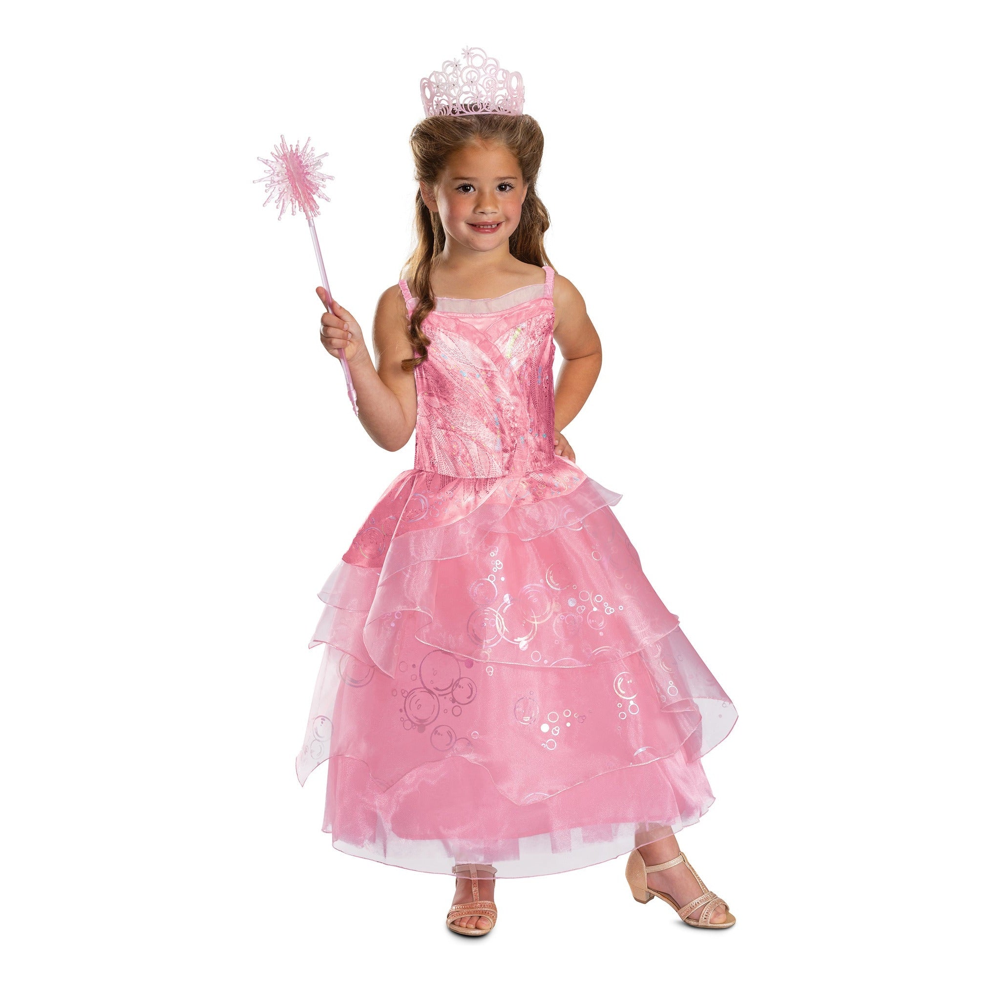 Wicked Glinda Pink Dress Deluxe Costume 5-6 Years