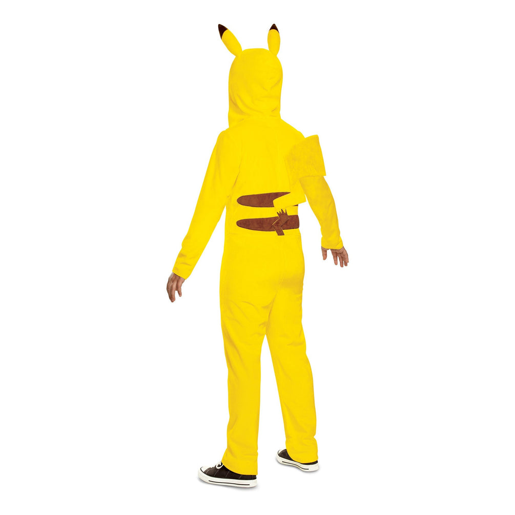 Pokémon Pikachu Classic Hooded Jumpsuit Costume, Kids XL 14–16