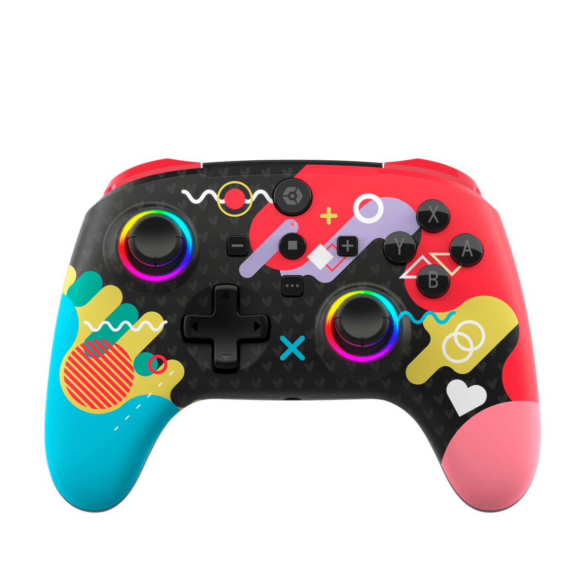 Gioteck WX5+ Doodle Wireless RGB Controller for Nintendo Switch 2, Switch & PC