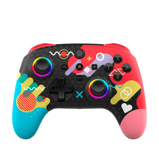 Gioteck WX5+ Doodle Wireless RGB Controller for Nintendo Switch 2, Switch & PC