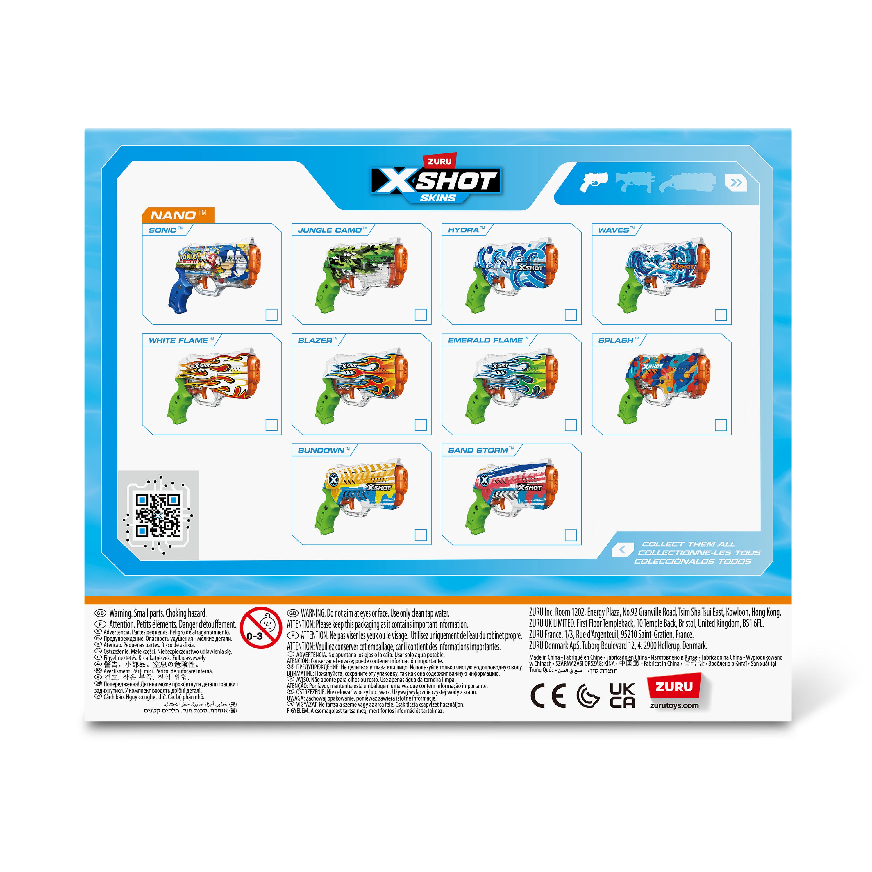 XShot Water Fast-Fill Nano Sonic S1 Blaster