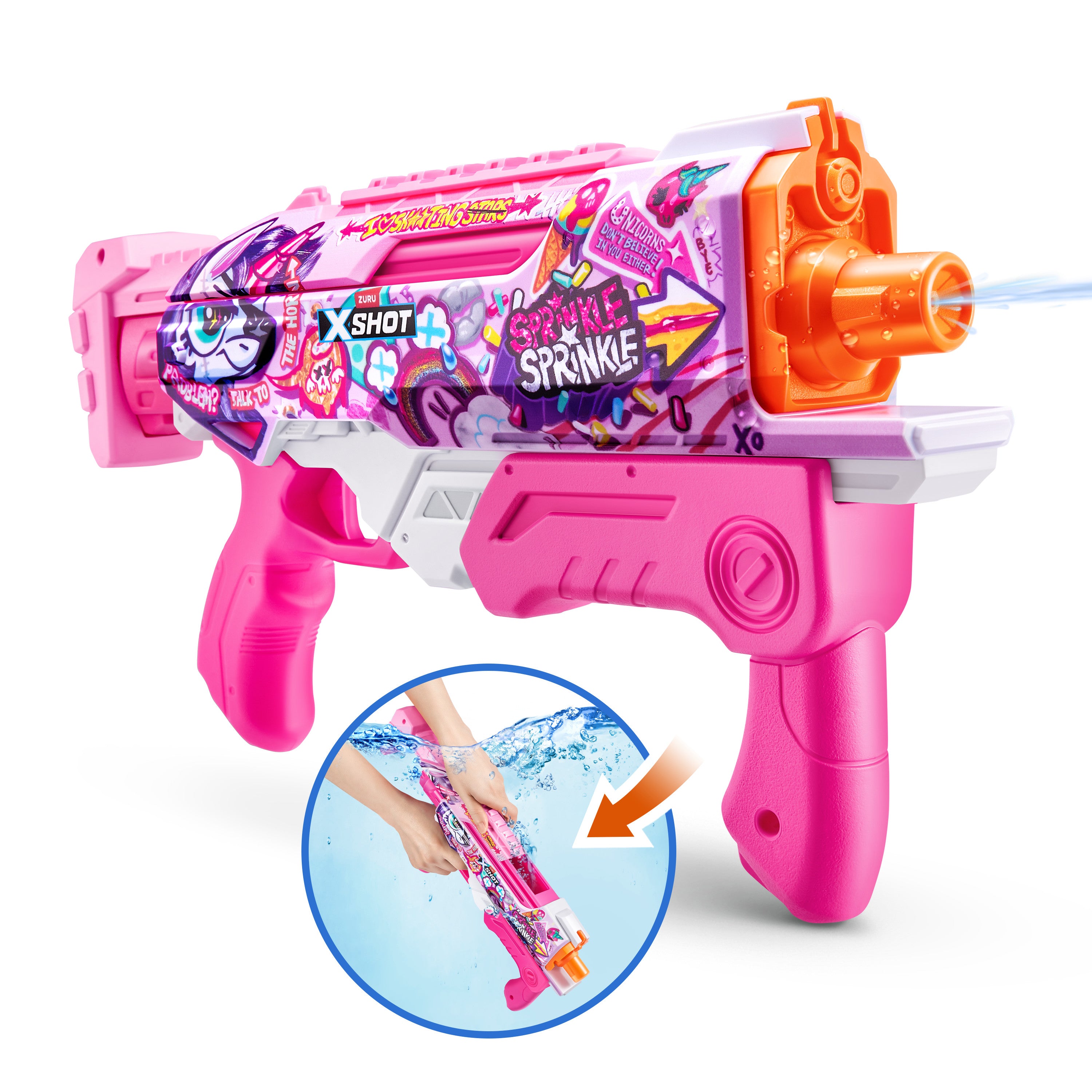 XShot Water Skins Hyperload Fast-Fill - Pink