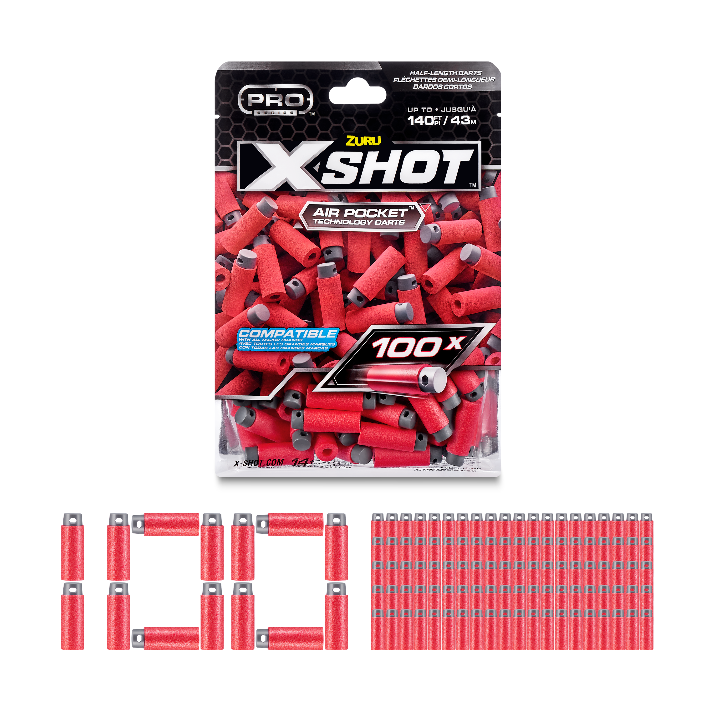 X-Shot - Pro 100 Pack Refill Darts