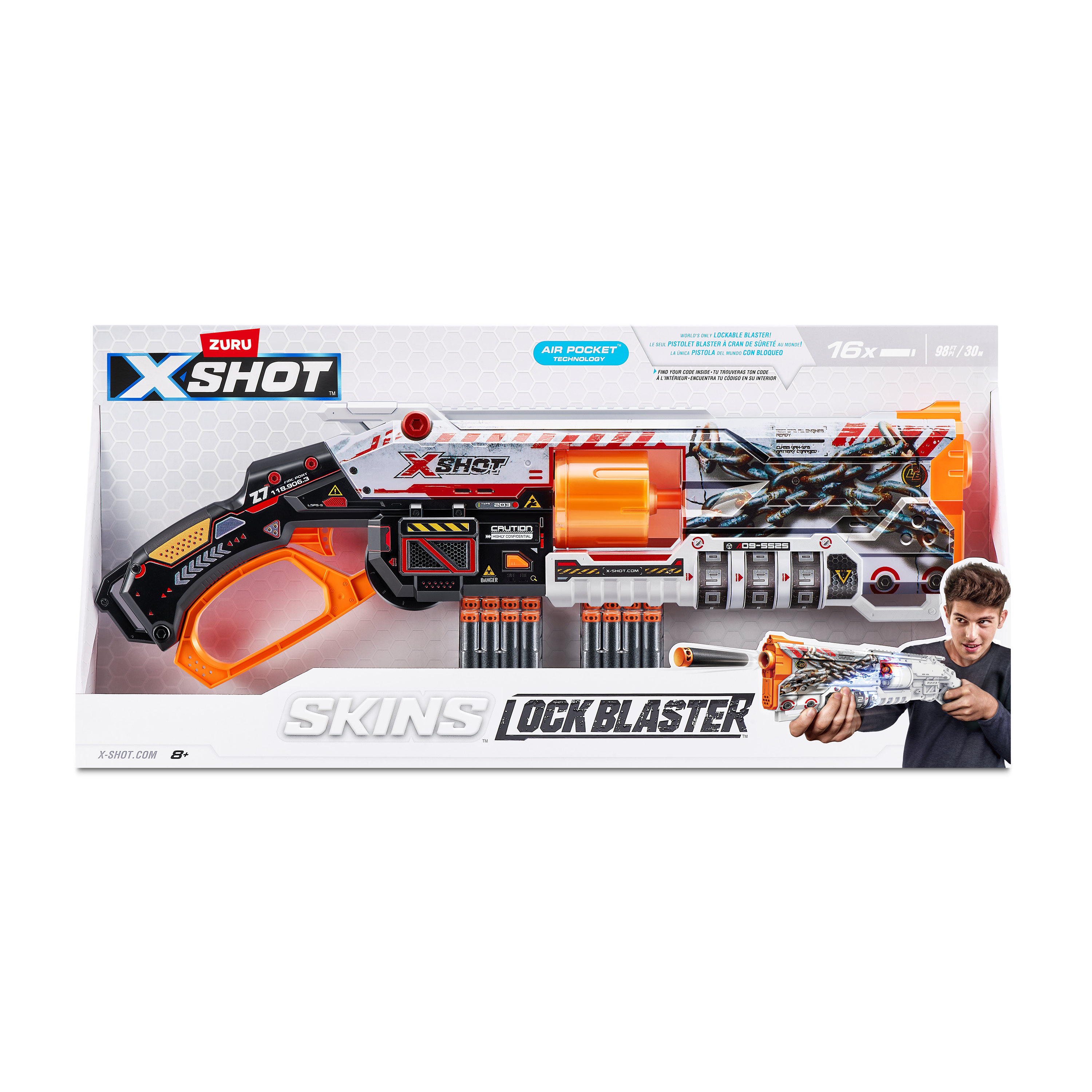 XShot Skins S1 Lock Gun (16 Darts)