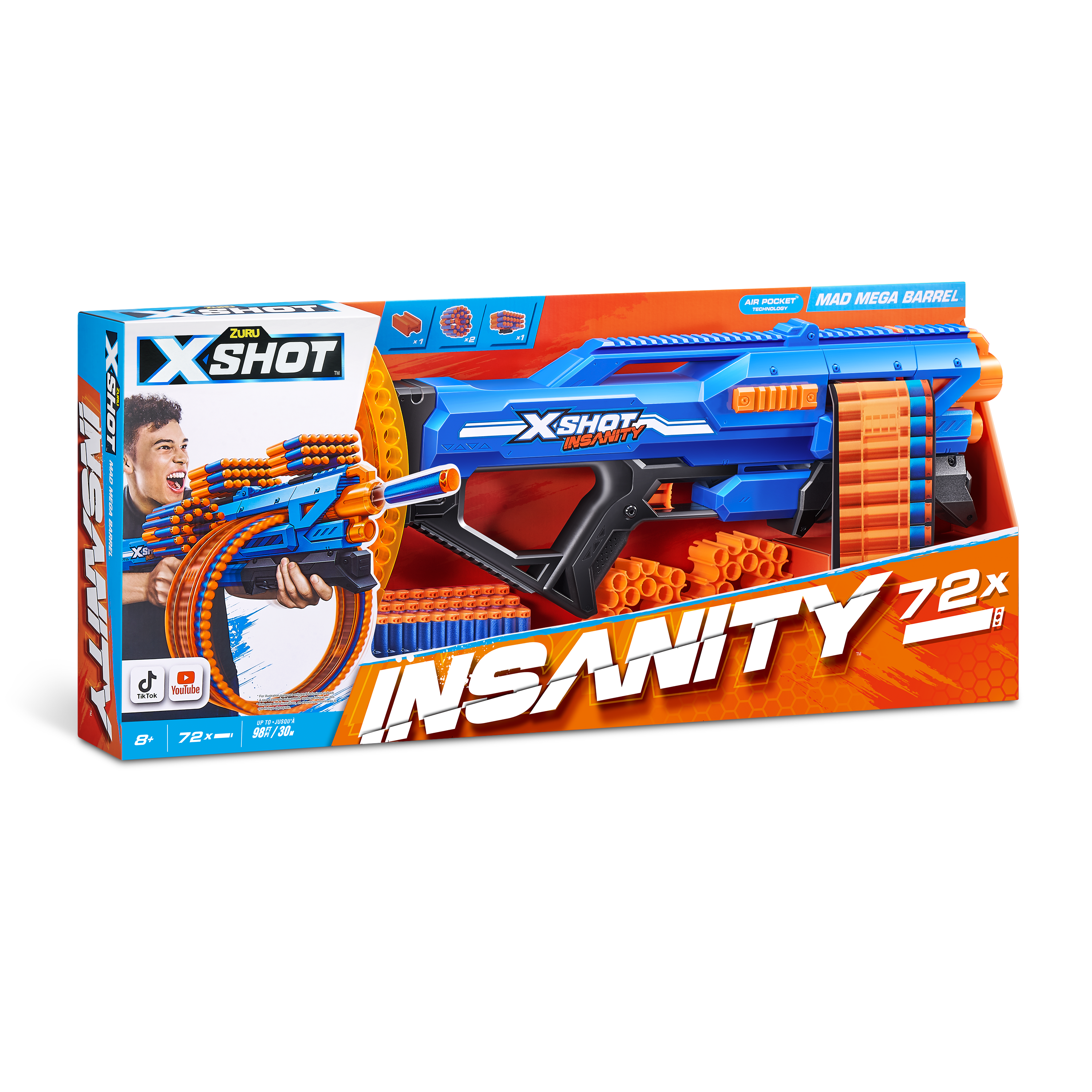 X-Shot Insanity Series 1 Mad Mega Barrel Blaster