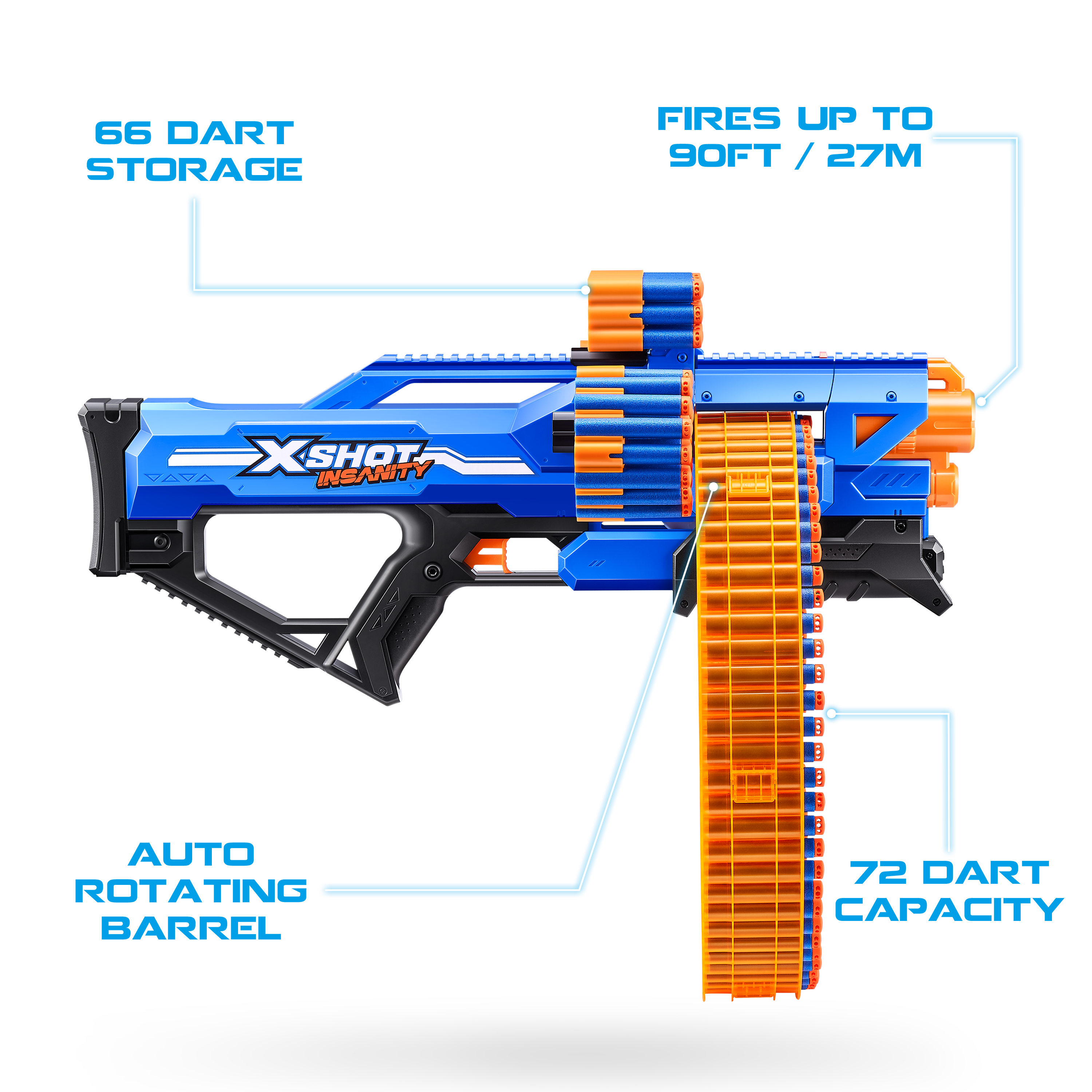 X-Shot Insanity Series 1 Mad Mega Barrel Blaster