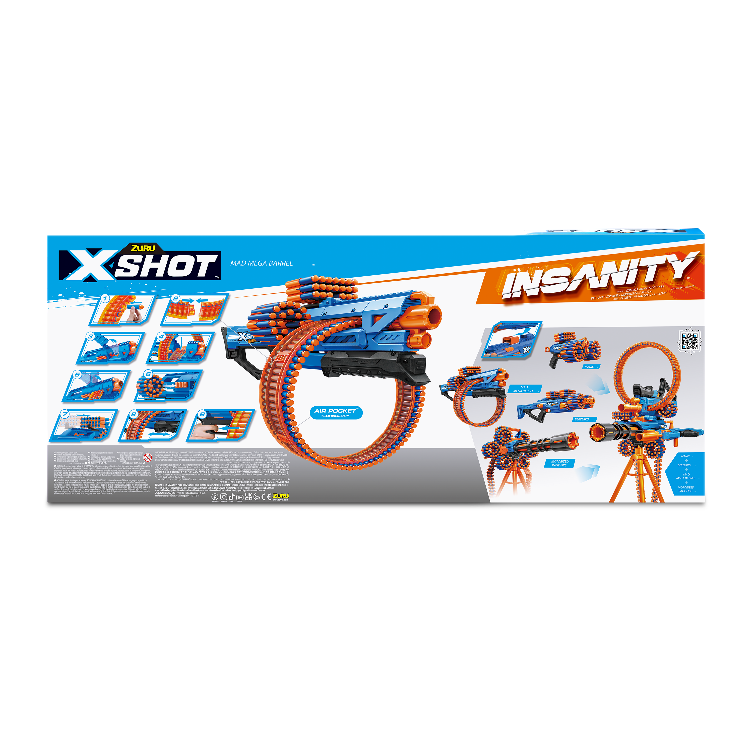 X-Shot Insanity Series 1 Mad Mega Barrel Blaster