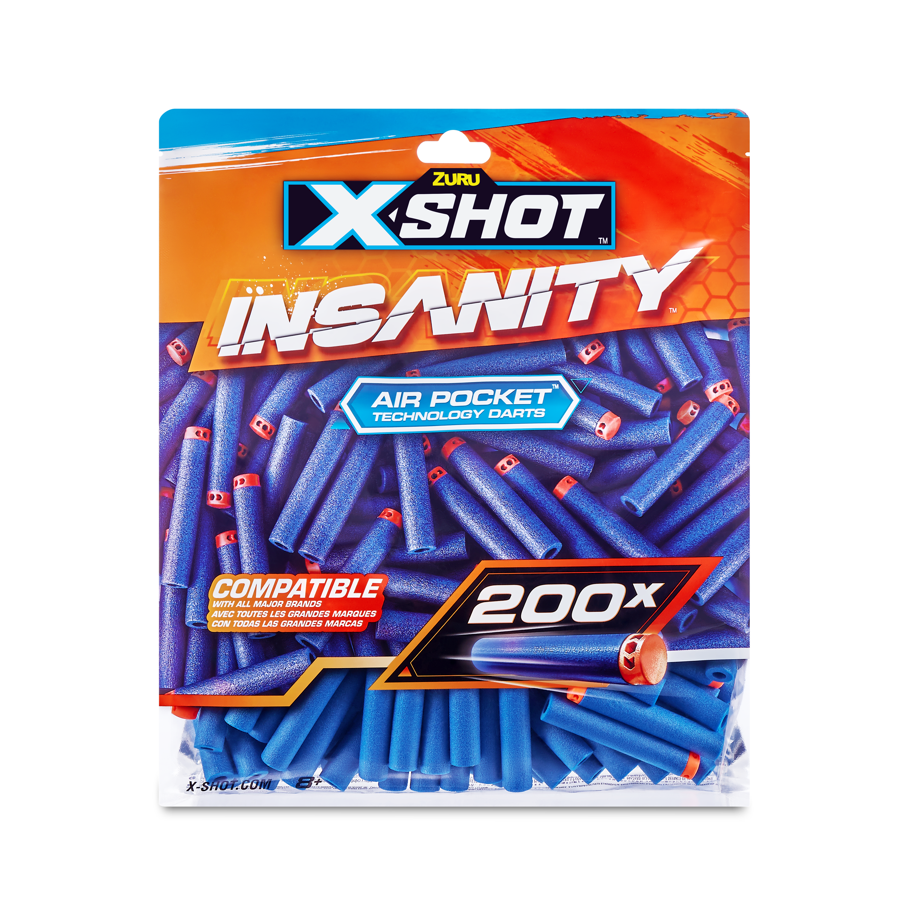 X-Shot Insanity 200 Pack Refill Darts