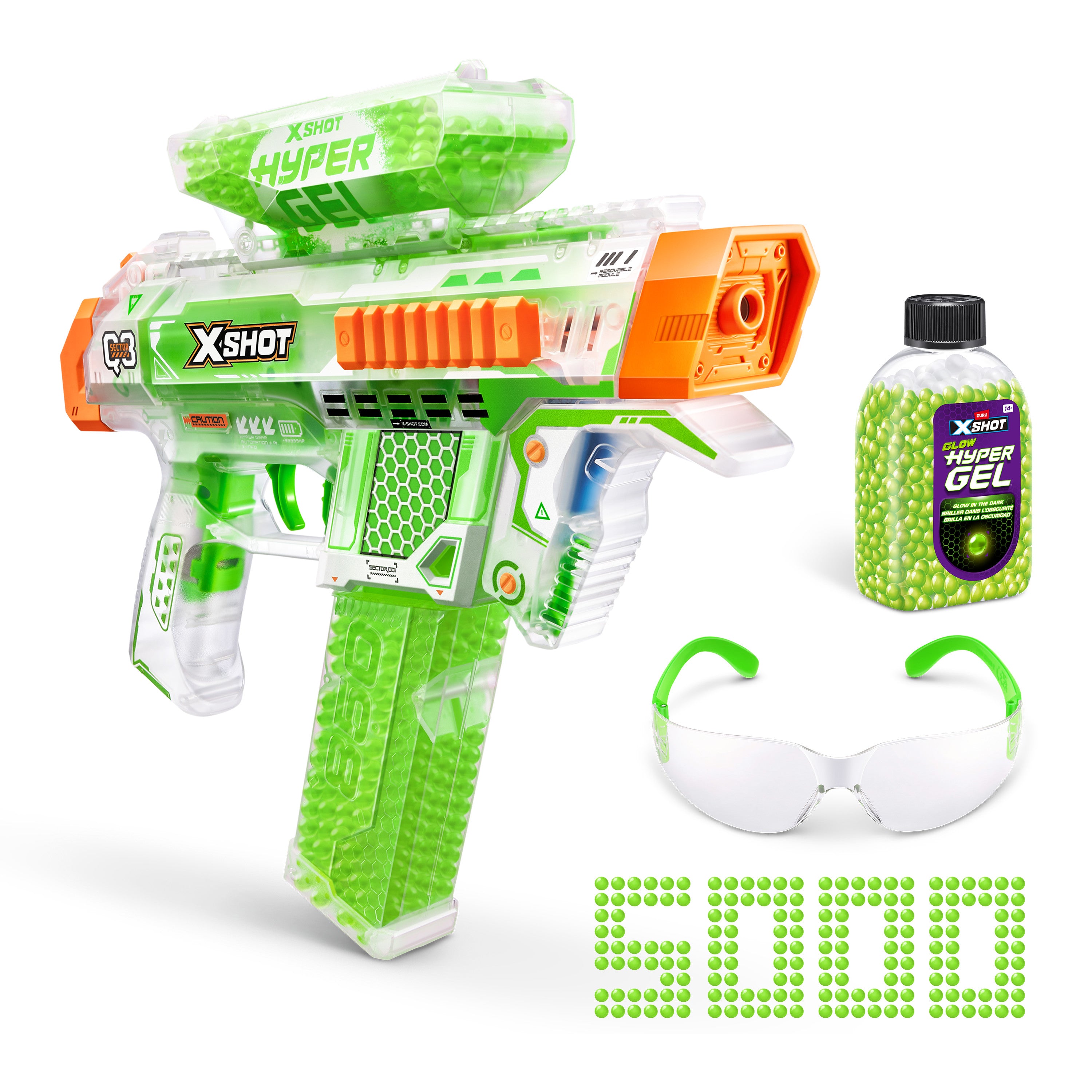 XShot Hyper Gel Glow in the Dark S1 Medium