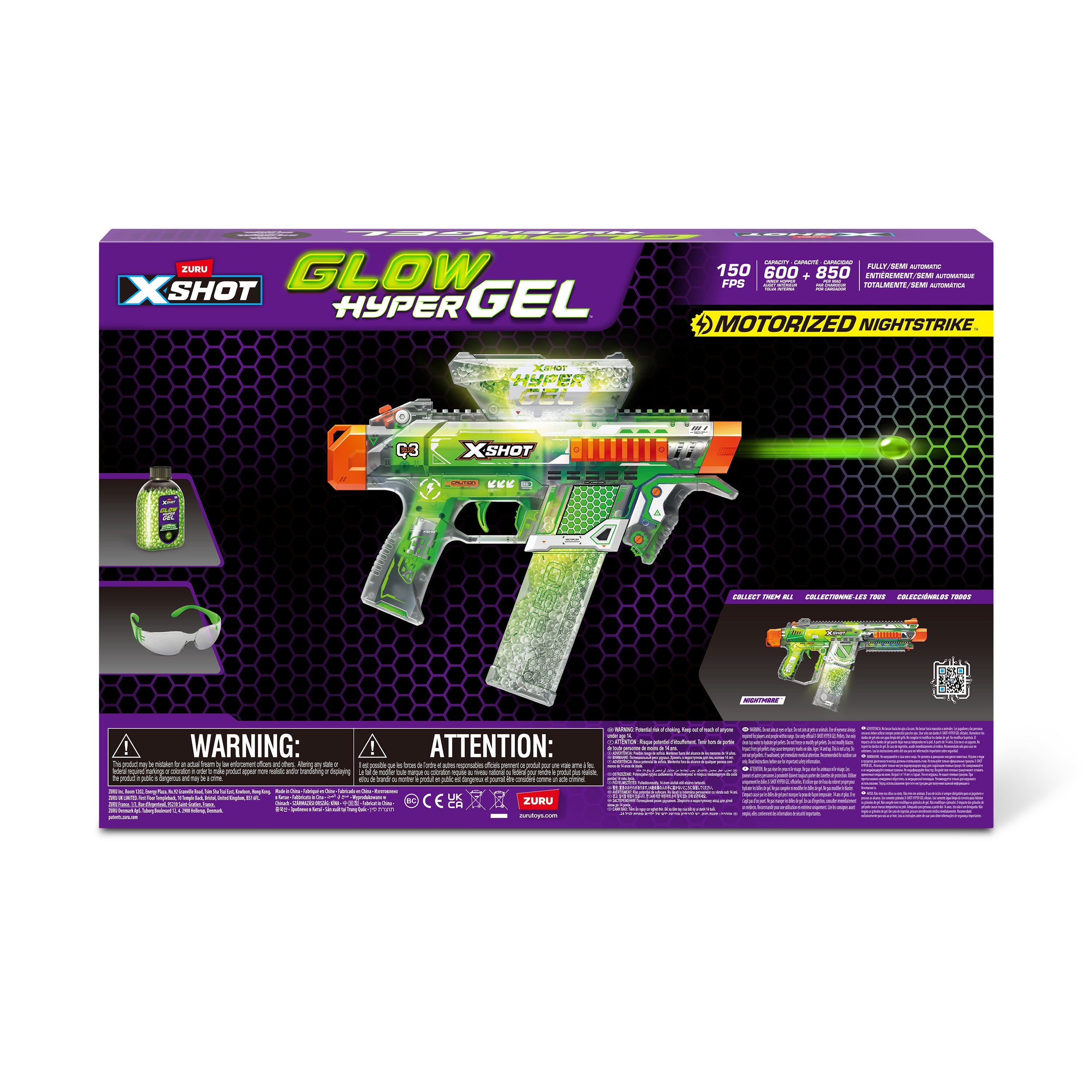 XShot Hyper Gel Glow in the Dark S1 Medium