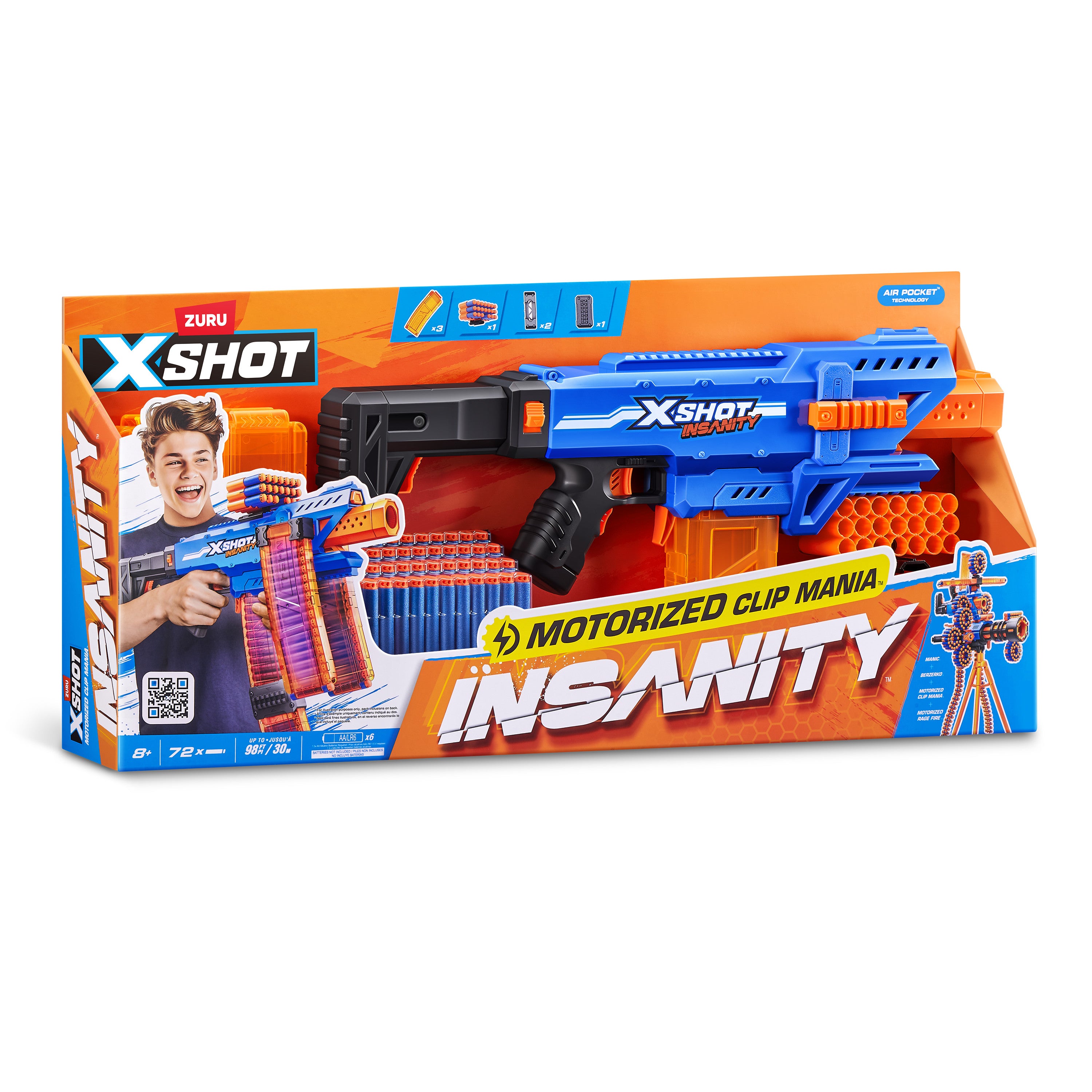 XShot Insanity S1 Motorised Clip Blaster