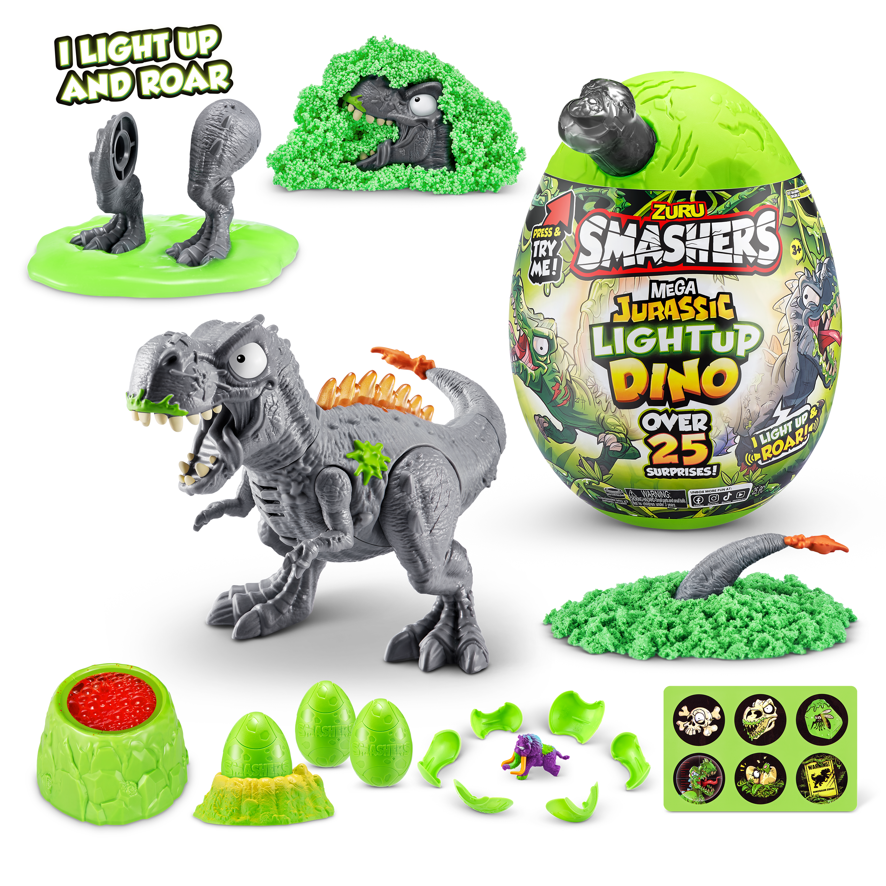 Smashers - Jurassic Mega Jurassic Light Up - Series 1