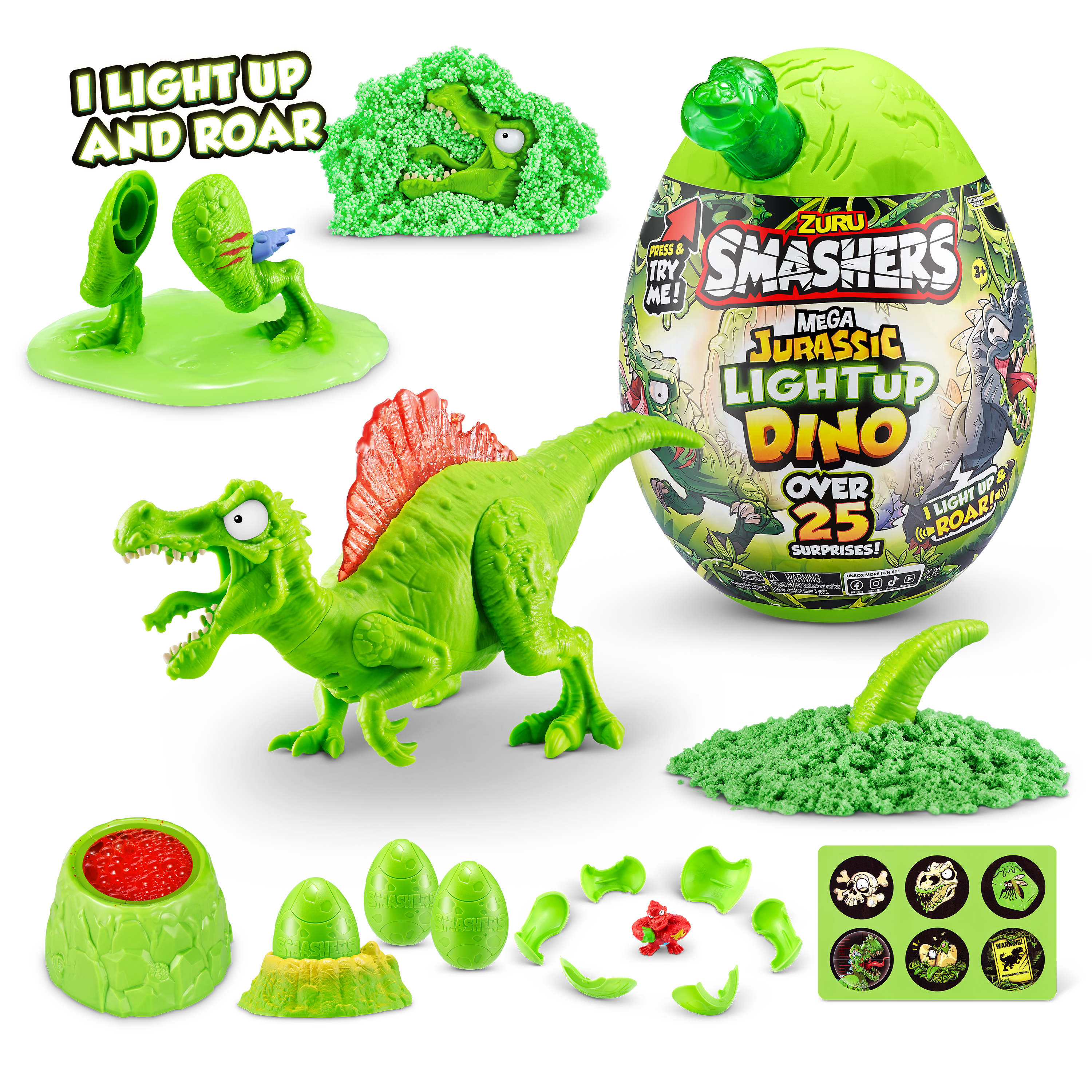 Smashers - Jurassic Mega Jurassic Light Up - Series 1