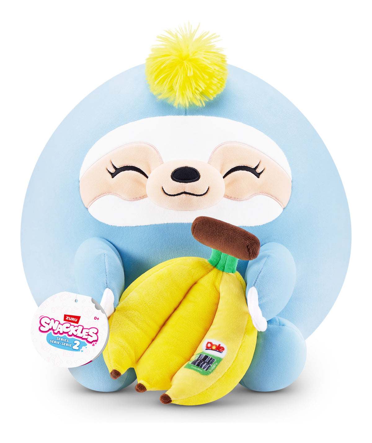 ZURU Snackles 14in Plush - Sloth & Dole (Banana)