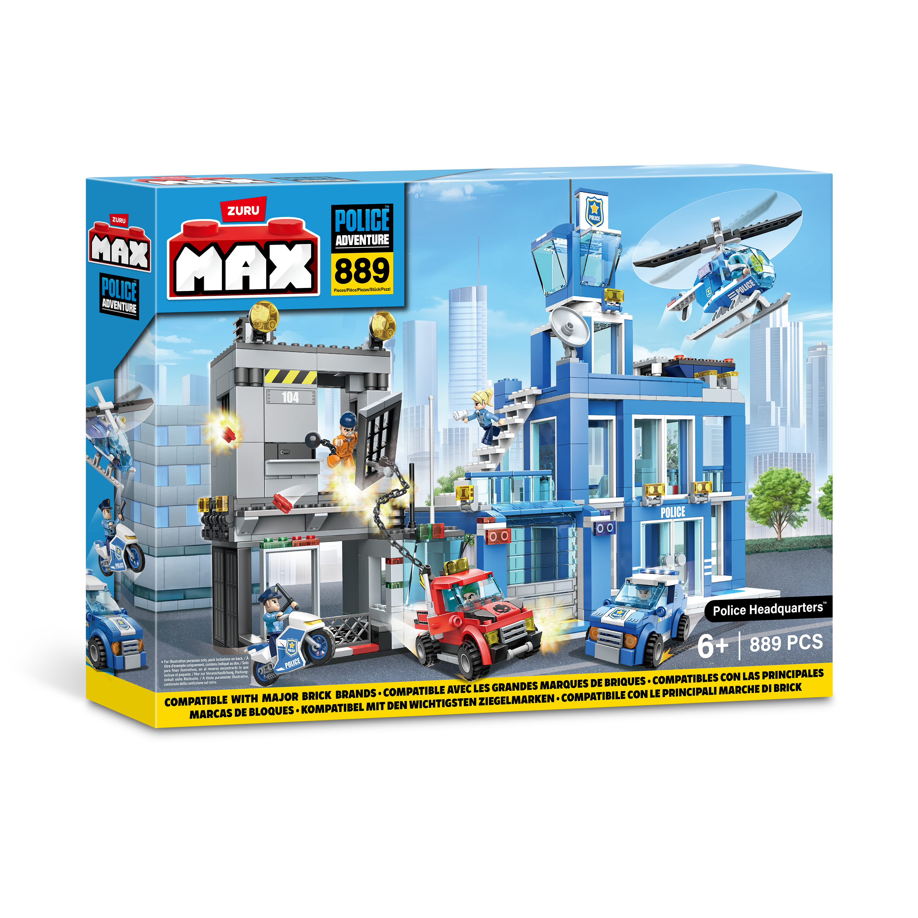 Max Max City S1 870 Piece Brick Box Playset