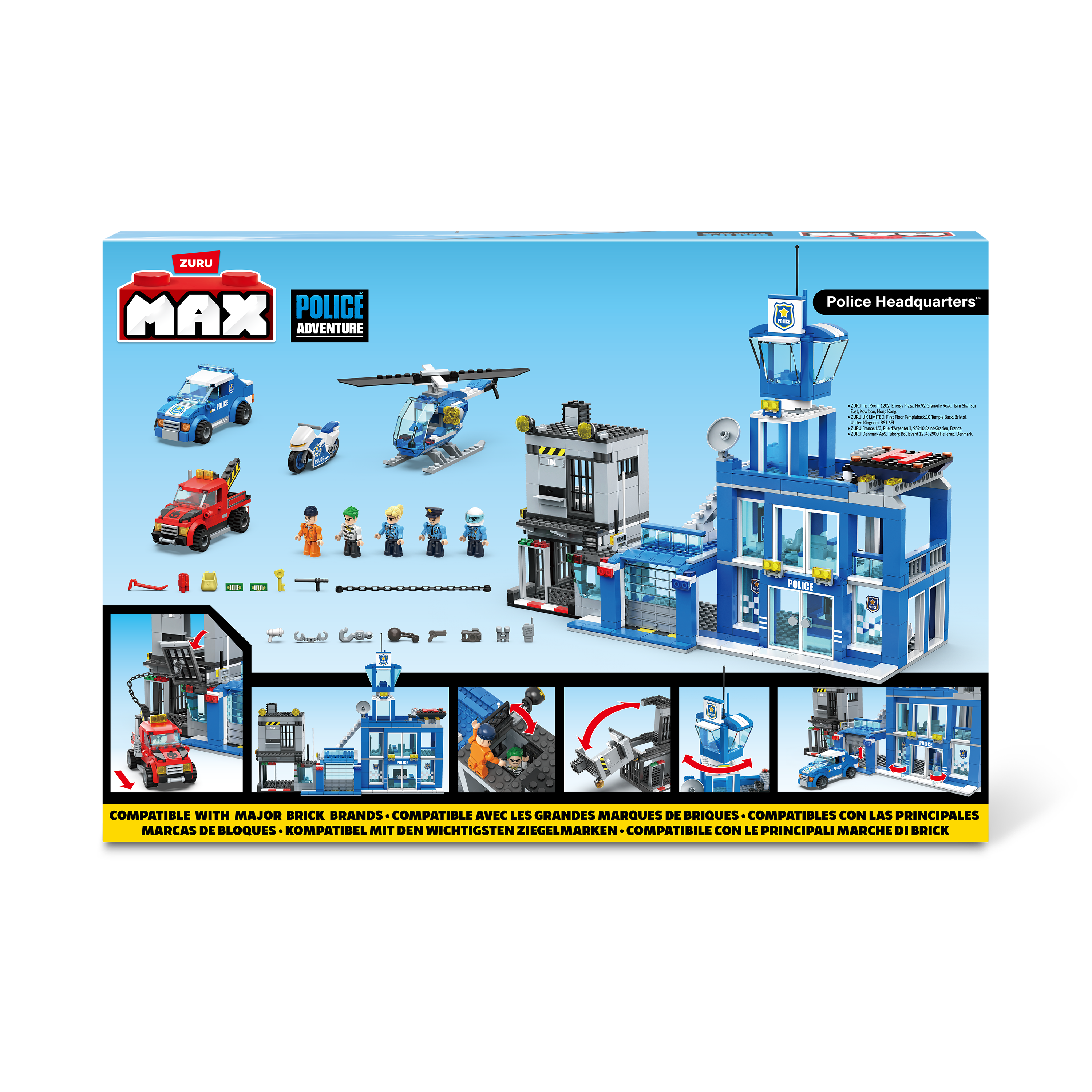 Max Max City S1 870 Piece Brick Box Playset