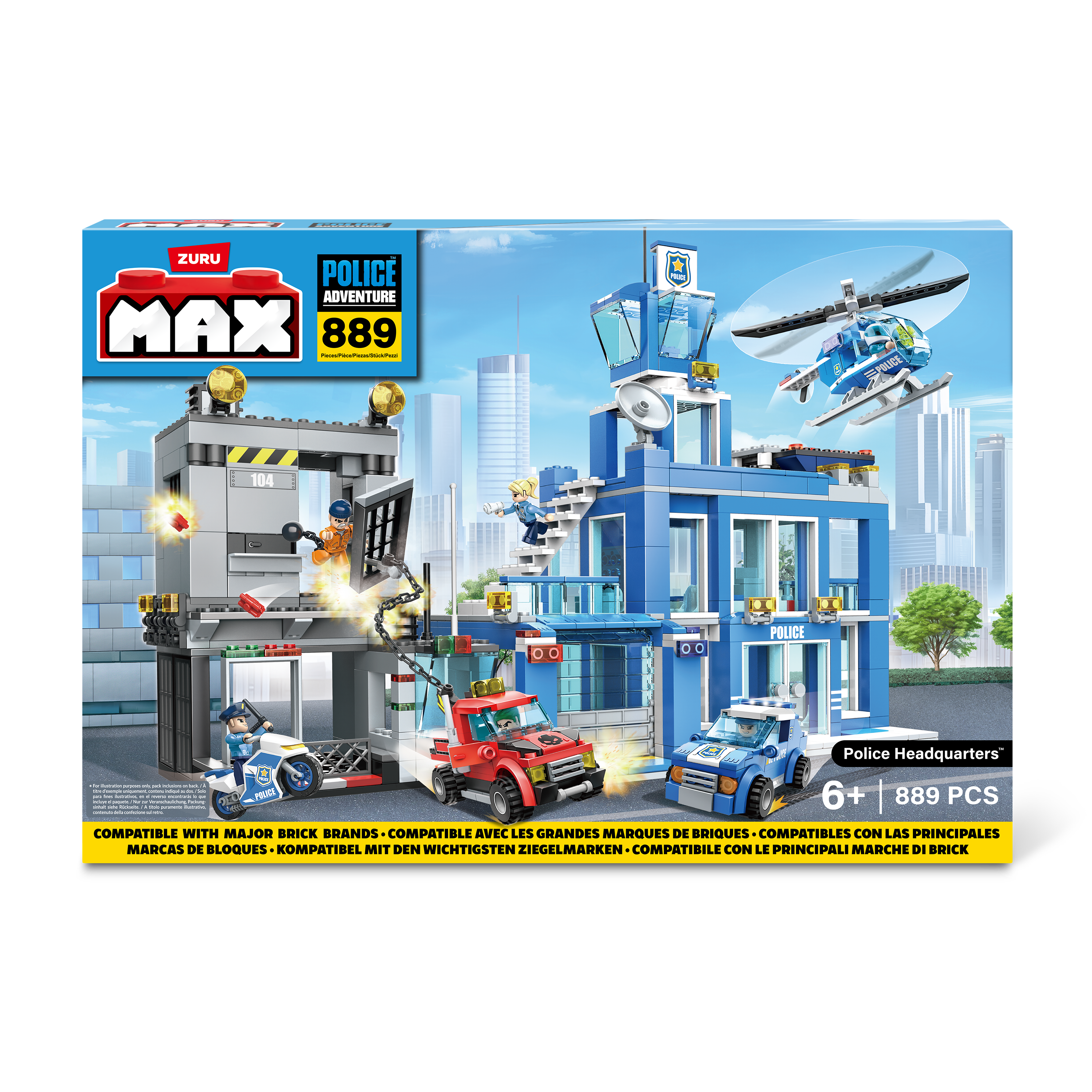 Max Max City S1 870 Piece Brick Box Playset