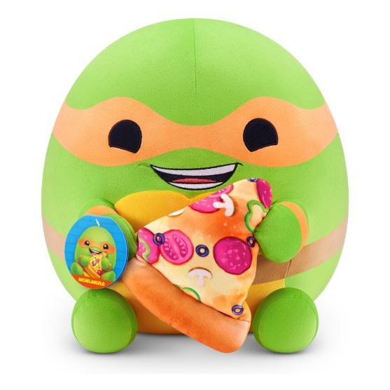 Snackles 14-Inch Plush Teenage Mutant Ninja Turtles Edition - Michelangelo