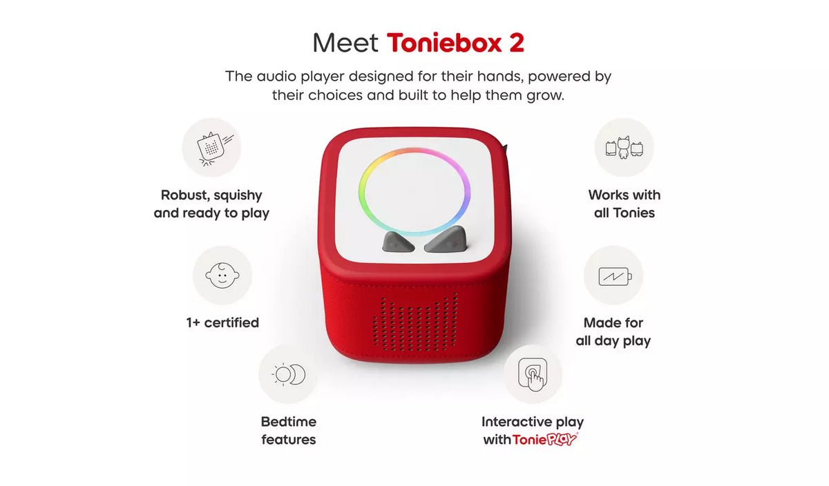 Tonies - Red Toniebox 2 Play Set with Lion King
