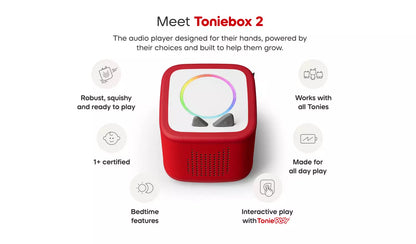 Tonies - Red Toniebox 2 Play Set with Lion King