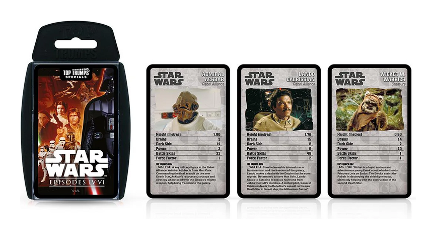 Star Wars Episodes IV–VI Top Trumps Specials Card Game
