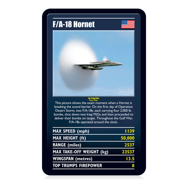 Top Trumps Ultimate Military Jets Card Game