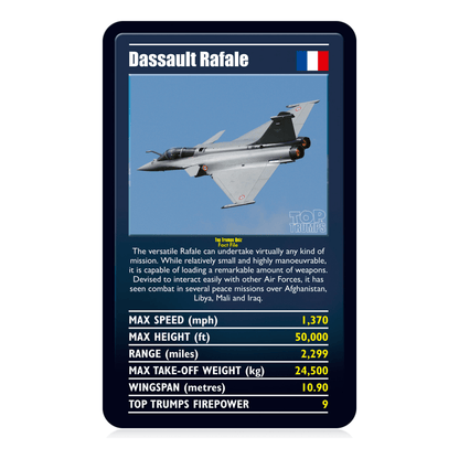 Top Trumps Ultimate Military Jets Card Game