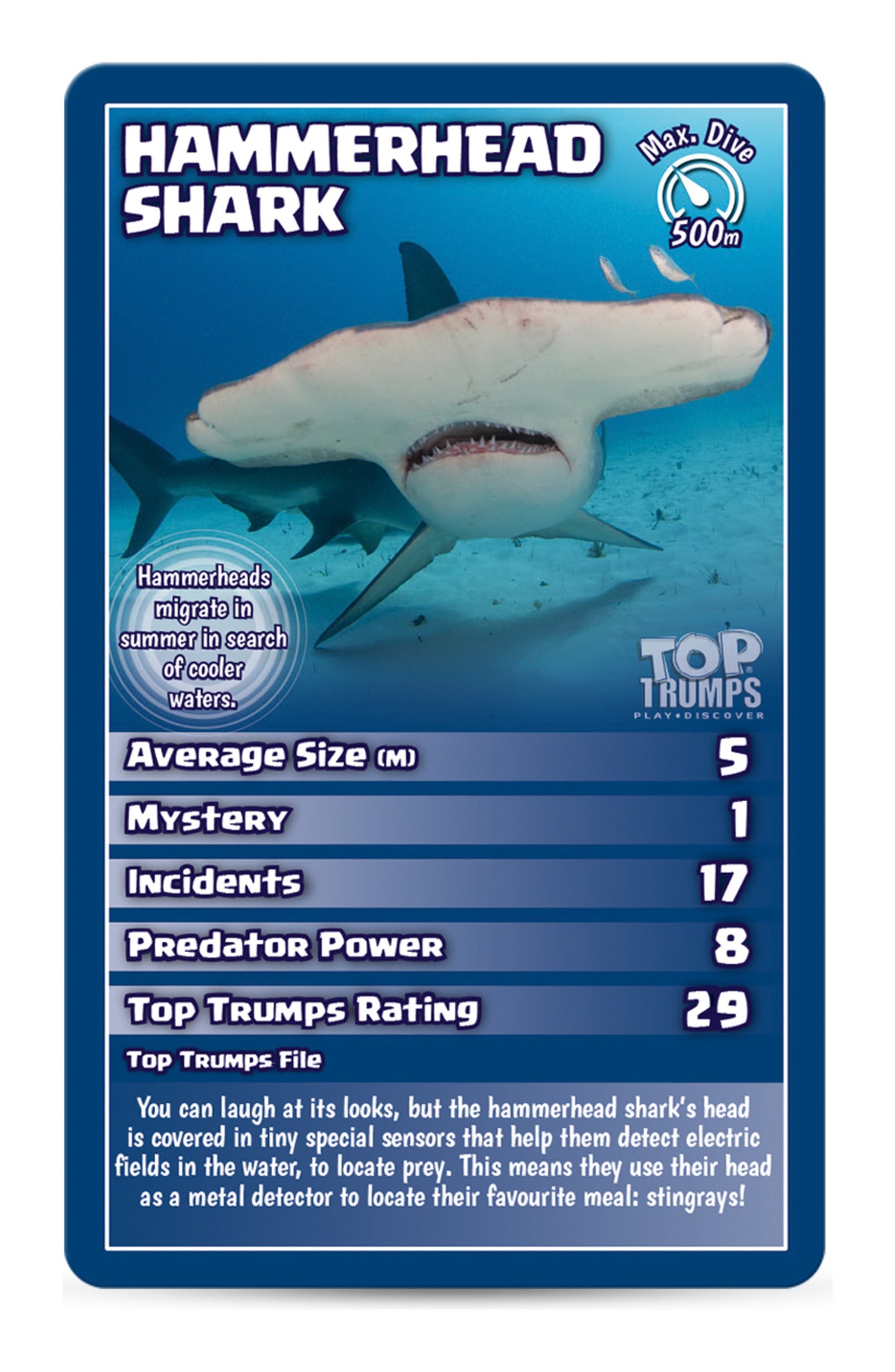 Top Trumps Sharks Card Game