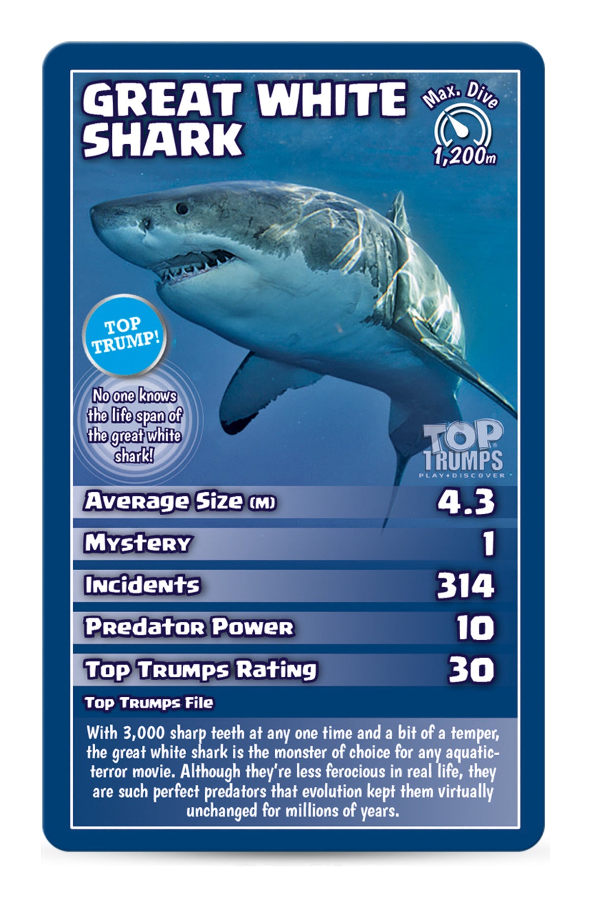 Top Trumps Sharks Card Game