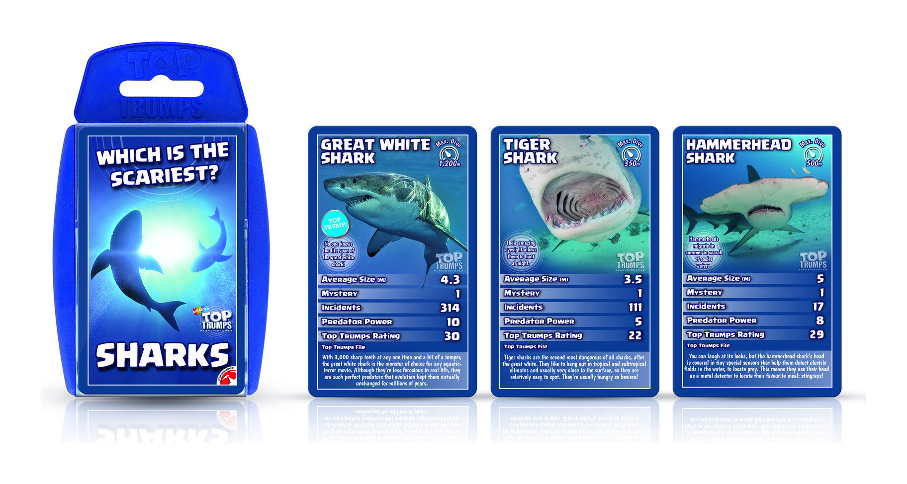 Top Trumps Sharks Card Game